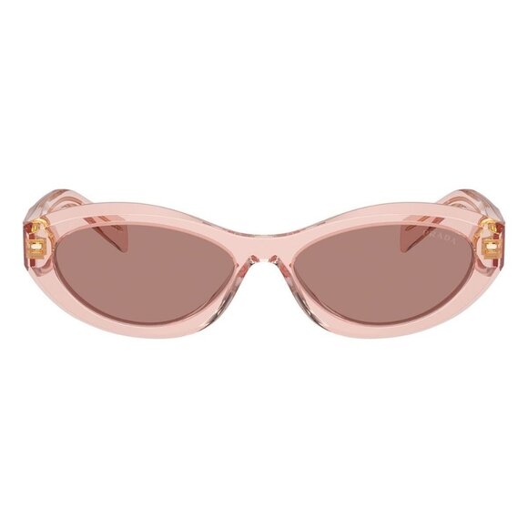 New PRADA Pink Round SPR 26Z 19Q-10D Sunglasses Women - Picture 2 of 6
